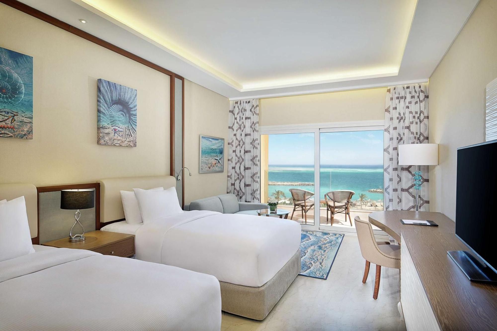Cameră twin superioară cu vedere la mare şi balcon