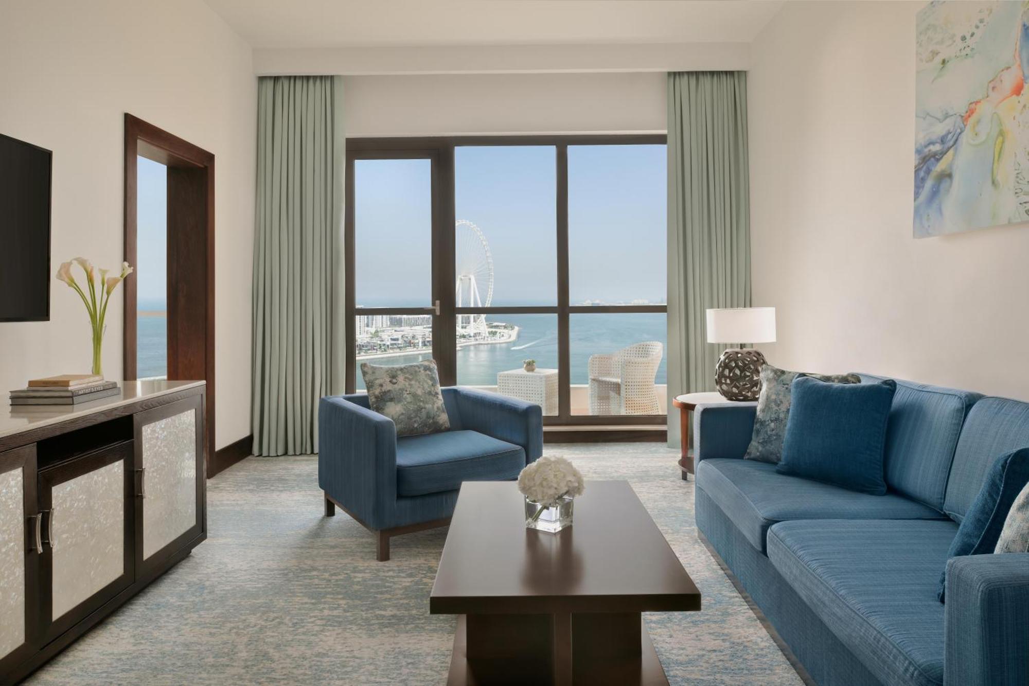 Suită de familie cu 1 dormitor și 2 balcoane - vedere la Ain Dubai - Acces la Lounge Coral